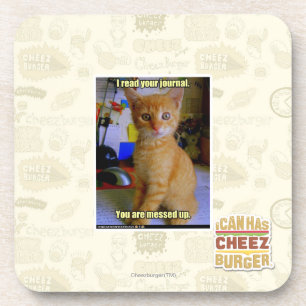 I read your journal coaster