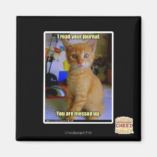 I read your journal magnet