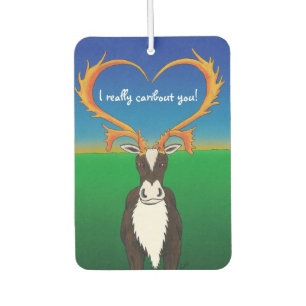 I Really Caribout You Car Air Freshener