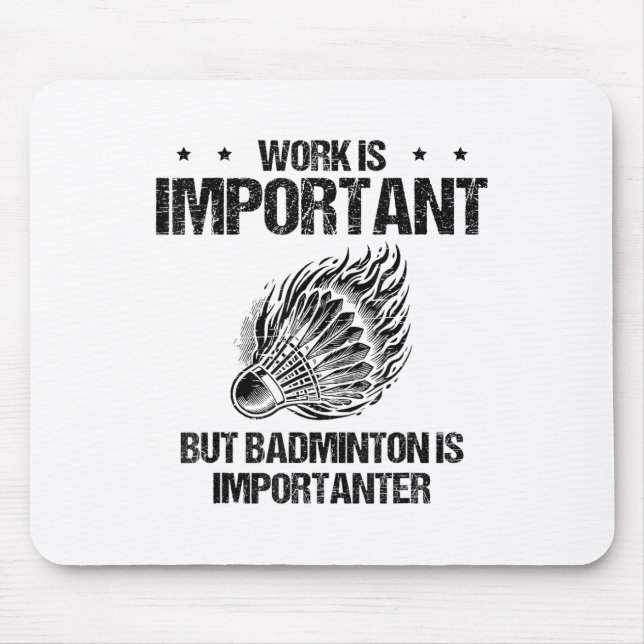 I Really Like Badminton Player Shuttle  Mouse Pad (Front)