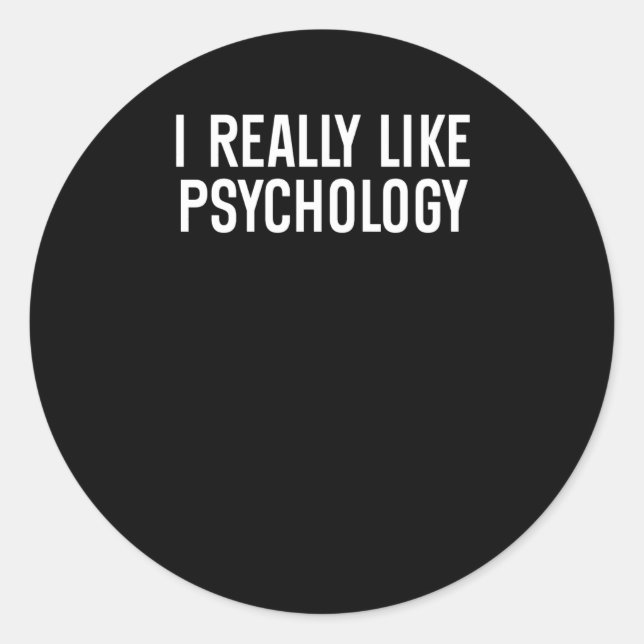 I Really Like Psychology Sticker  (Front)