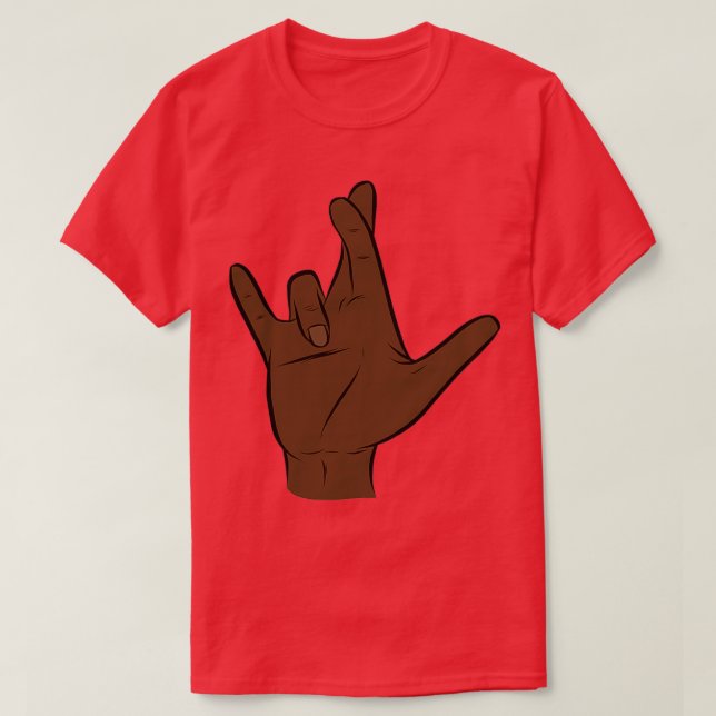I Really Love You in ASL II T-Shirt (Design Front)