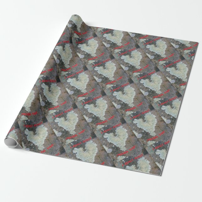 I Really Really Lichen You Wrapping Paper (Unrolled)