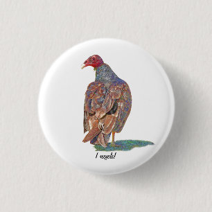 I RECYCLE 3 CM ROUND BADGE