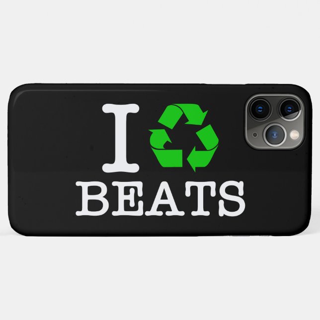 I Recycle Beats Case-Mate iPhone Case (Back (Horizontal))