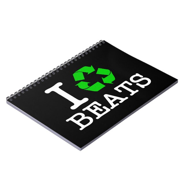 I Recycle Beats Notebook (Left Side)
