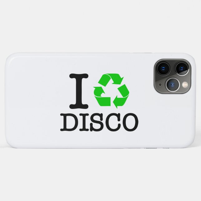 I Recycle Disco Case-Mate iPhone Case (Back (Horizontal))