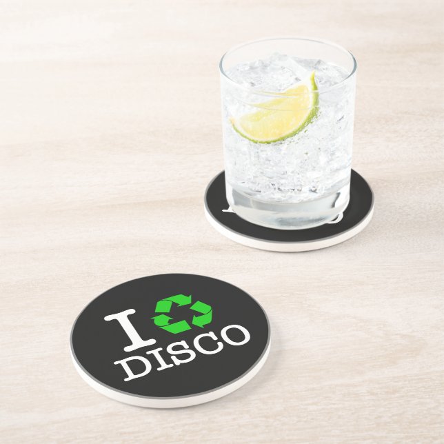 I Recycle Disco Coaster (Side)