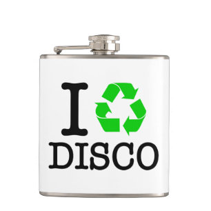 I Recycle Disco Hip Flask