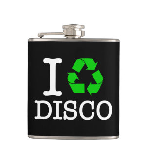 I Recycle Disco Hip Flask