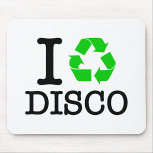 I Recycle Disco Mouse Pad