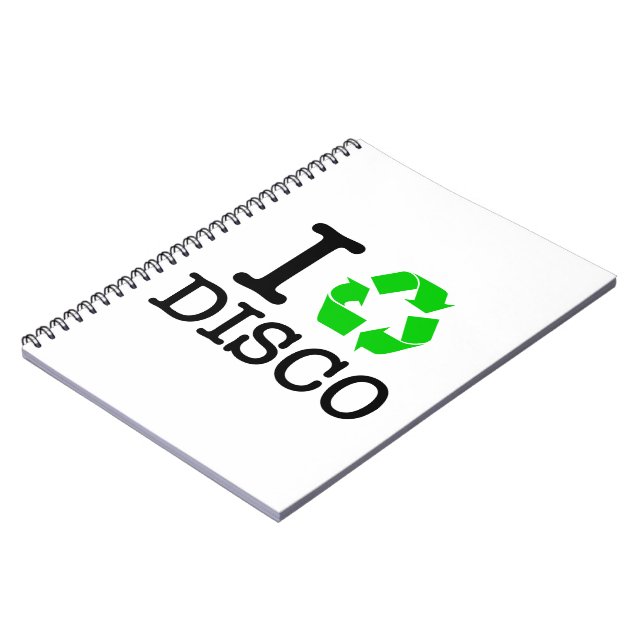 I Recycle Disco Notebook (Left Side)