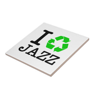 I Recycle Jazz Ceramic Tile