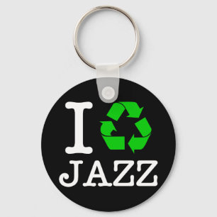 I Recycle Jazz Key Ring