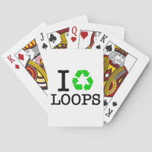 I Recycle Loops Playing Cards