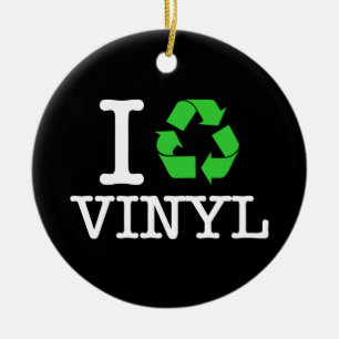 I Recycle Vinyl Ceramic Tree Decoration