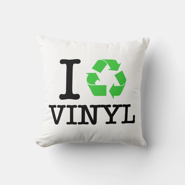 I Recycle Vinyl Cushion (Front)