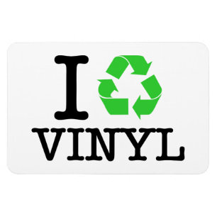I Recycle Vinyl Magnet