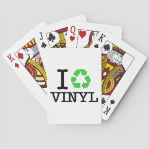 I Recycle Vinyl Playing Cards