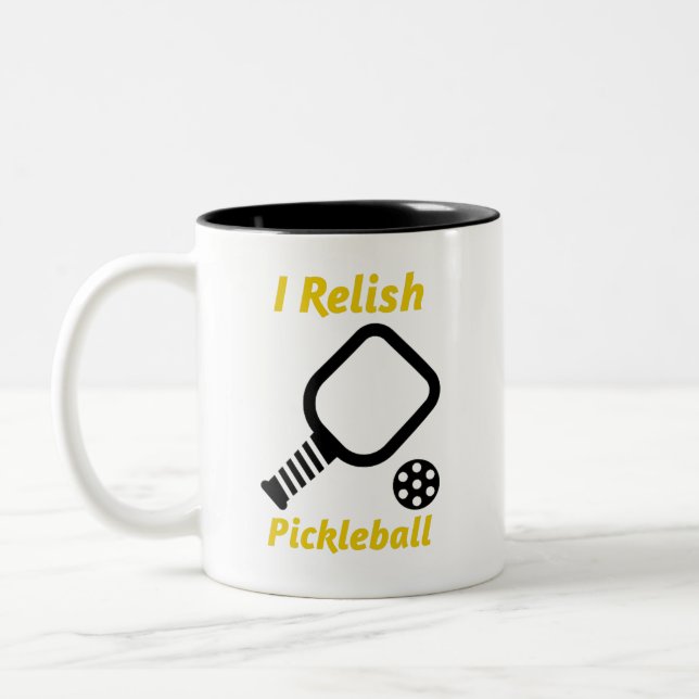 I Relish Pickleball Coffee Mug (Left)