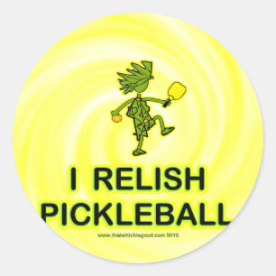 I Relish Pickleball Shirts & Gifts Classic Round Sticker
