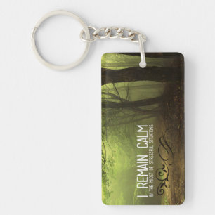 "I remain calm" Motivation Affirmation Key Ring