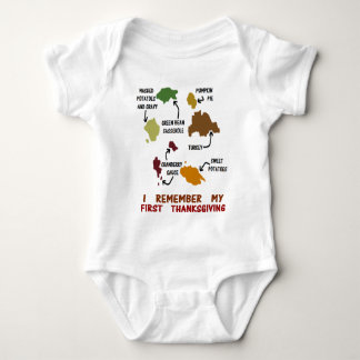 I Remember My First Thanksgiving Baby Bodysuit