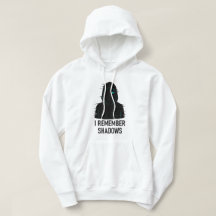 I Remember Shadows - Glitched Hooded Figure Design