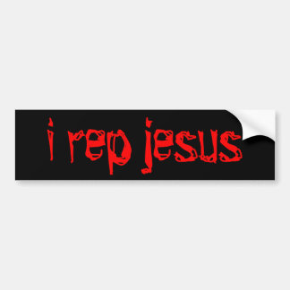 i rep jesus bumper sticker