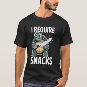 I Require Snacks Sarcasm Humour Inappropriate Joke T-Shirt