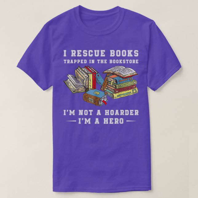 I Rescue Book T-Shirt (Design Front)