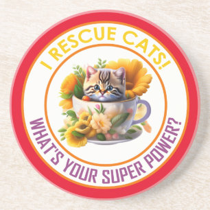 I RESCUE CATS! COASTER