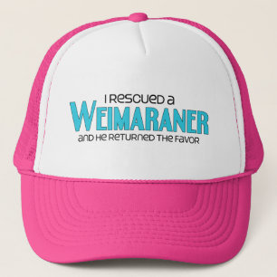 I Rescued a Weimaraner (Male Dog) Trucker Hat