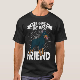 I Rescued My Best Friend Dog Adoption Saving Anima T-Shirt