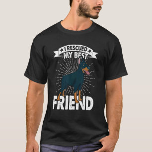I Rescued My Best Friend Dog Adoption Saving Anima T-Shirt
