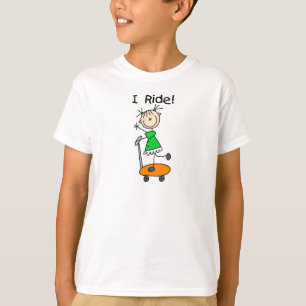 I Ride Stick Figure Shirt