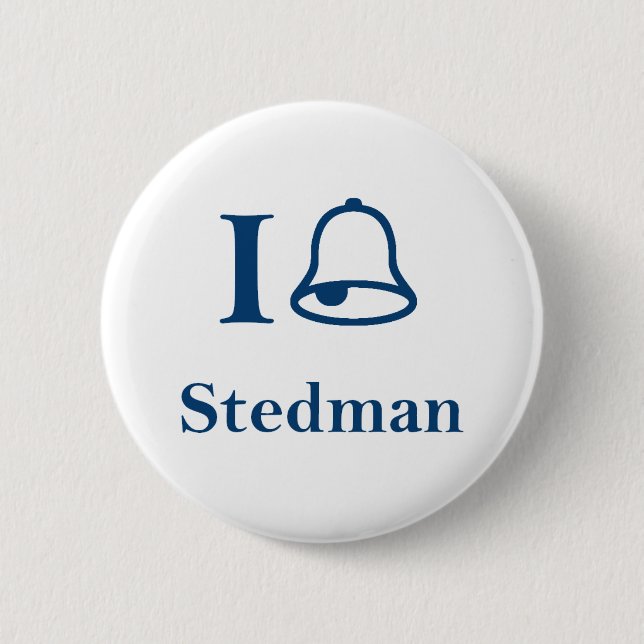 I Ring Stedman 6 Cm Round Badge (Front)