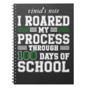 I Roared My Process Through 100 Days of School Notebook