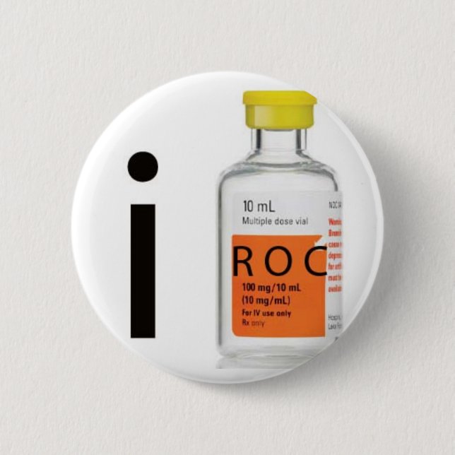 I ROC anaesthesia 6 Cm Round Badge (Front)