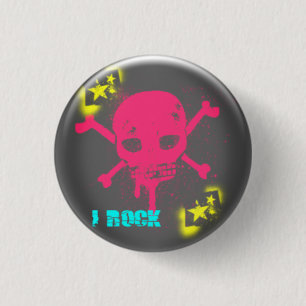 I Rock 3 Cm Round Badge