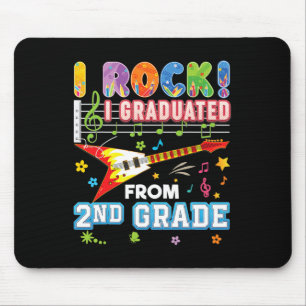 I Rock Graduated From 2nd Grade Graduate Last Day Mouse Pad