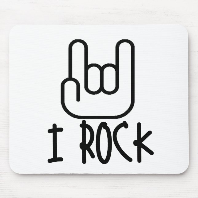 I Rock! Mouse Pad (Front)