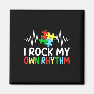 I Rock My Own Rhythm Autism Awareness Boys Kids  Magnet
