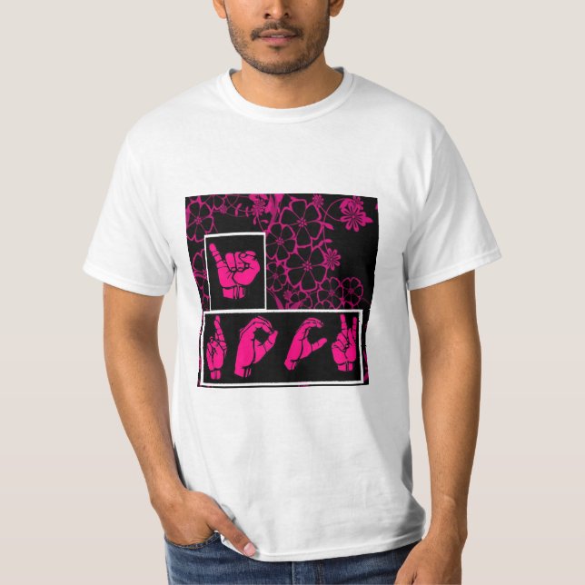 I ROCK Sign Language T-Shirt (Front)