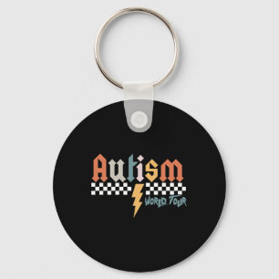 I Rock The Spectrum Autism World Tour Autism Aware Key Ring