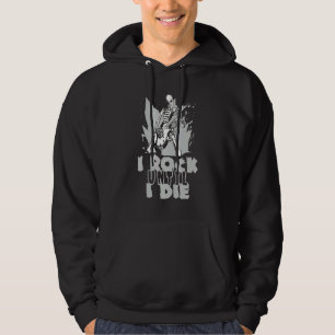 I Rock Until I Die  Electric Rock Guitarist Guitar Hoodie