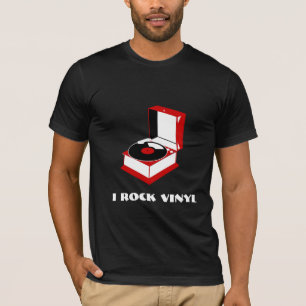 I Rock Vinyl Record Player T-Shirt