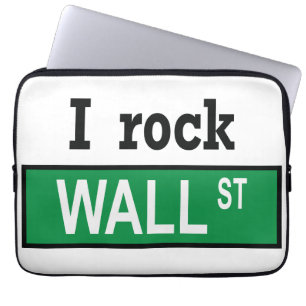 I rock Wall St Neoprene Laptop Sleeve