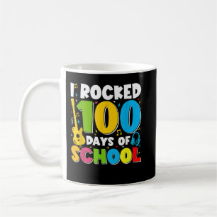 I Rocked 100 Days Of School Guitar Music Coffee Mug