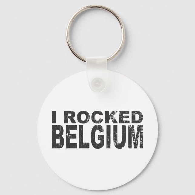 I Rocked Belgium Key Ring (Front)